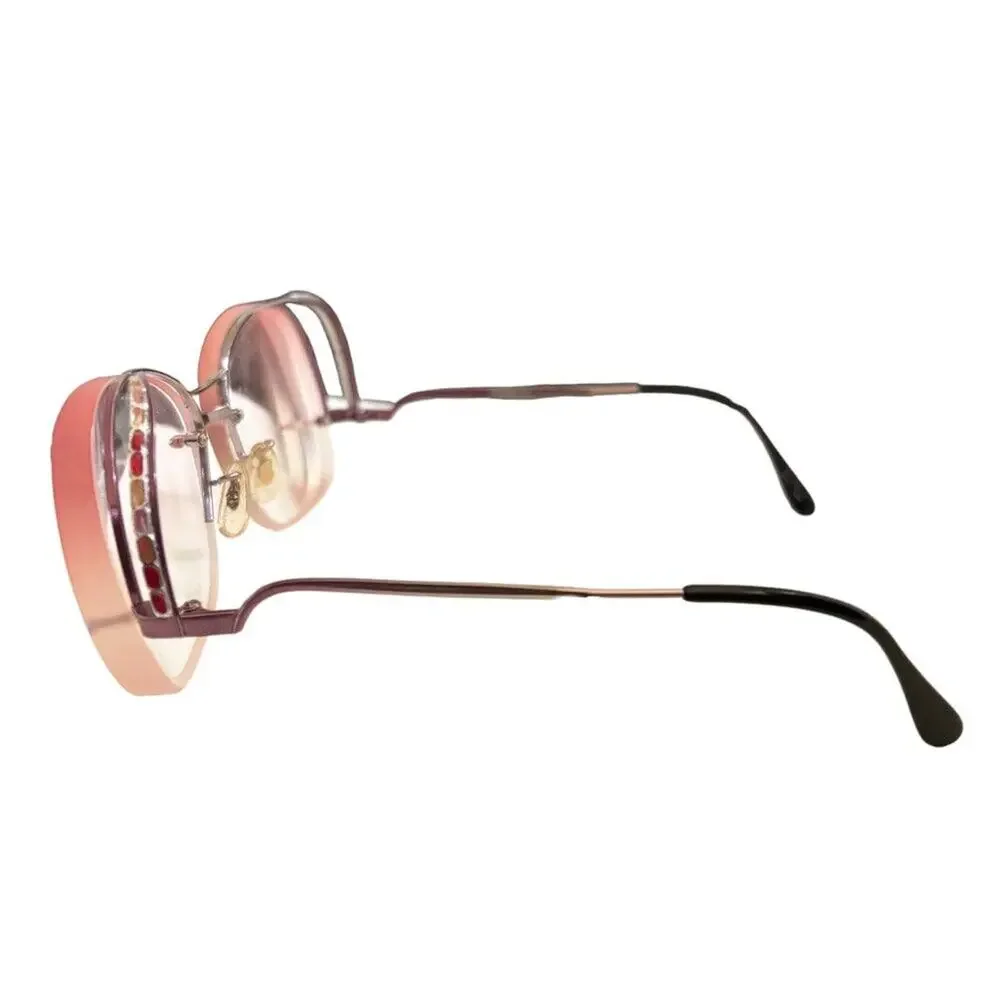 VTG TURA Half Rim Glasses Frames 70s 80s Made in Japan